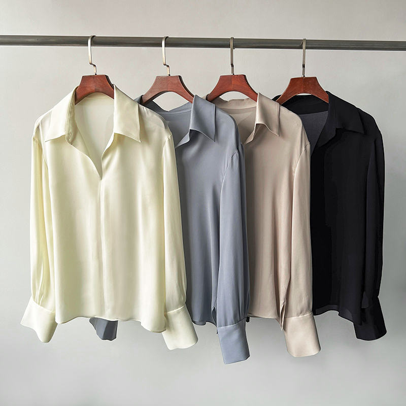 Women's Silk Blouse – Elegant Office to Evening Top