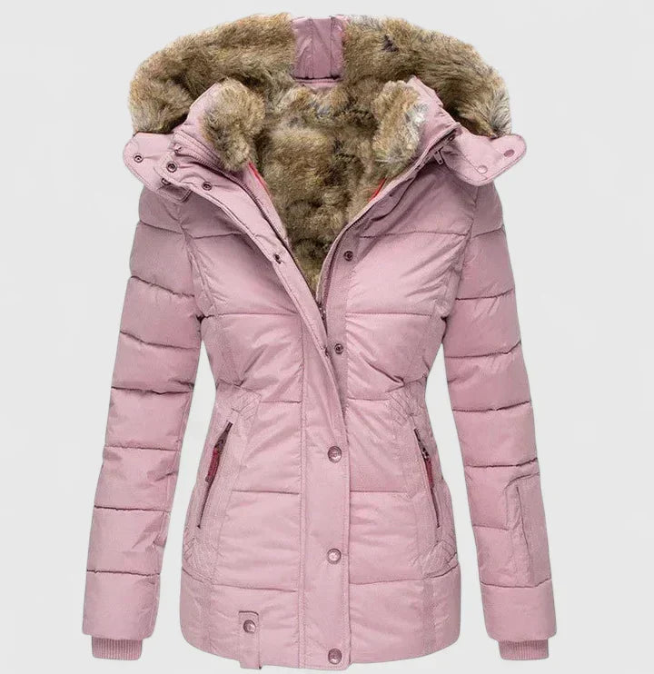 Women's Fur-Lined Winter Jacket - Cozy Warmth and Style
