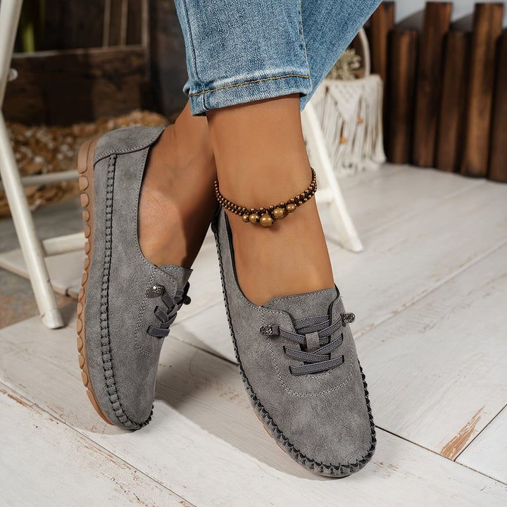 Women's Soft Suede Moccasin Flats - Full Support for Sensitive Feet