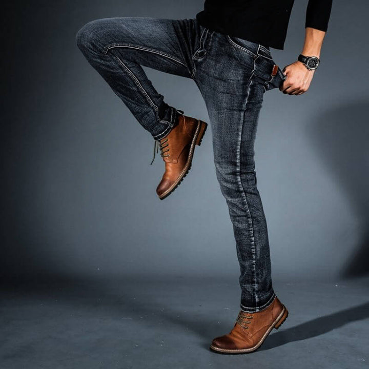 Men's Stretch Denim Jeans – Organic Cotton Slim Everyday Fit