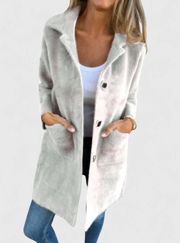 Women's Soft Long Coatigan - Effortless Layering Piece