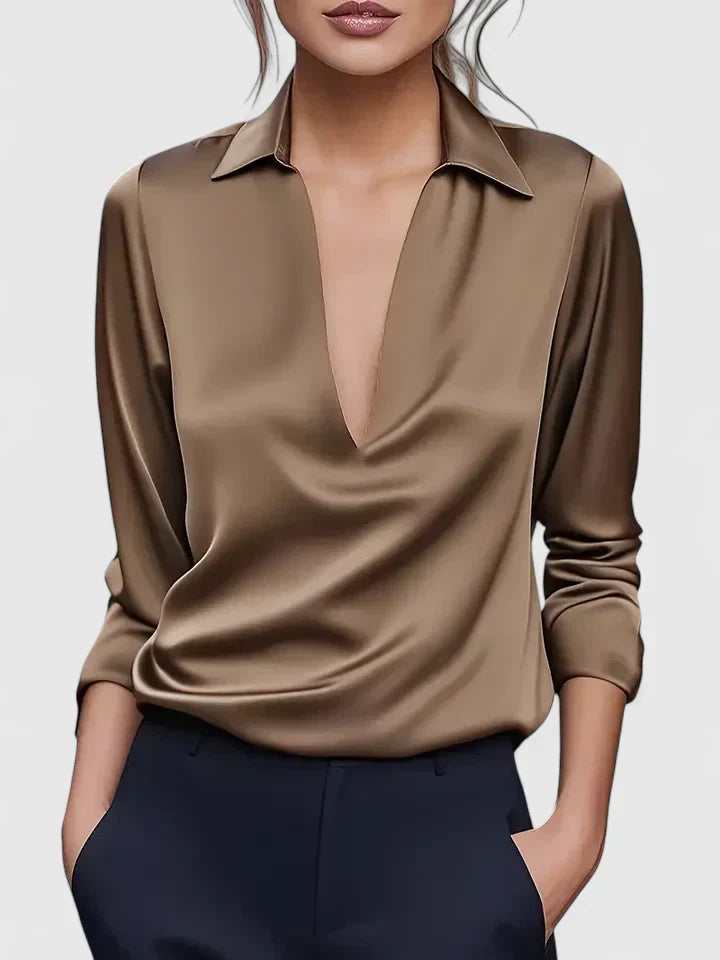 Women's Calvina Sophisticated Blouse - Versatile & Elegant