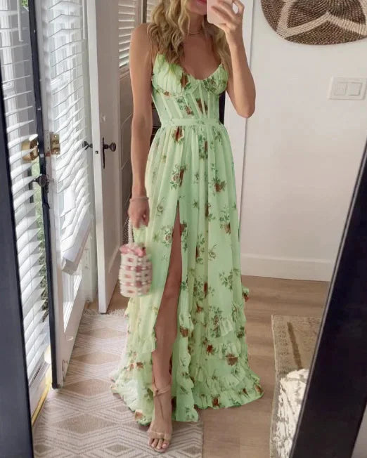 Women's Romantic Floral Dress - Effortless Summer Style