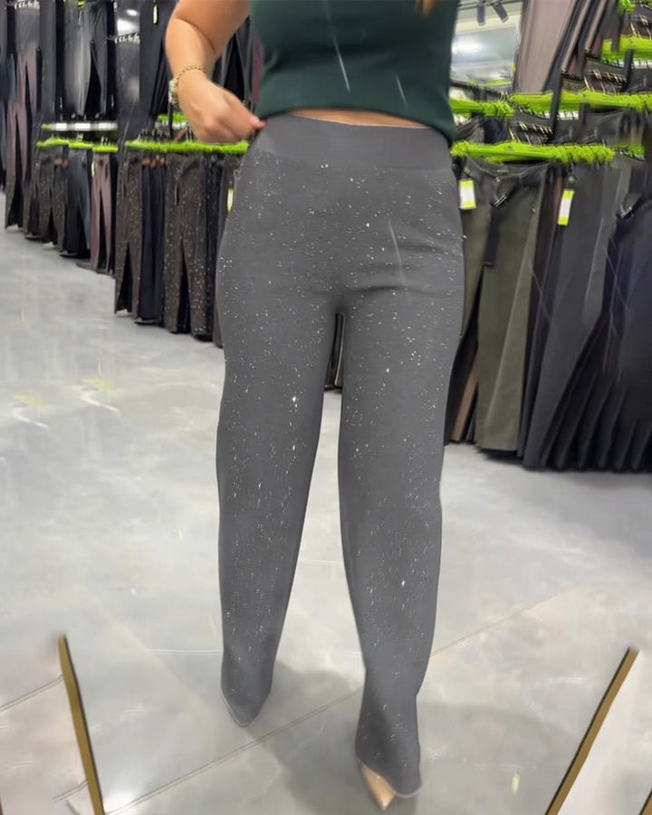 Women's Chic Wide Leg Pants - Effortlessly Trendy Casual Style