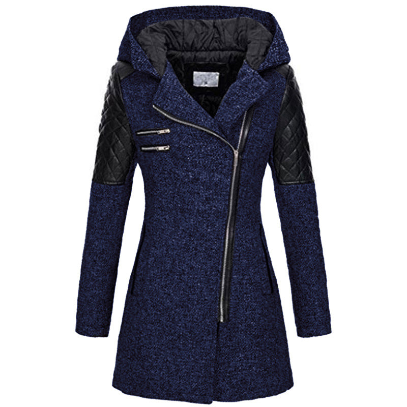 Women's Zoë Slant-Zip Winter Jacket - Warm & Lightweight