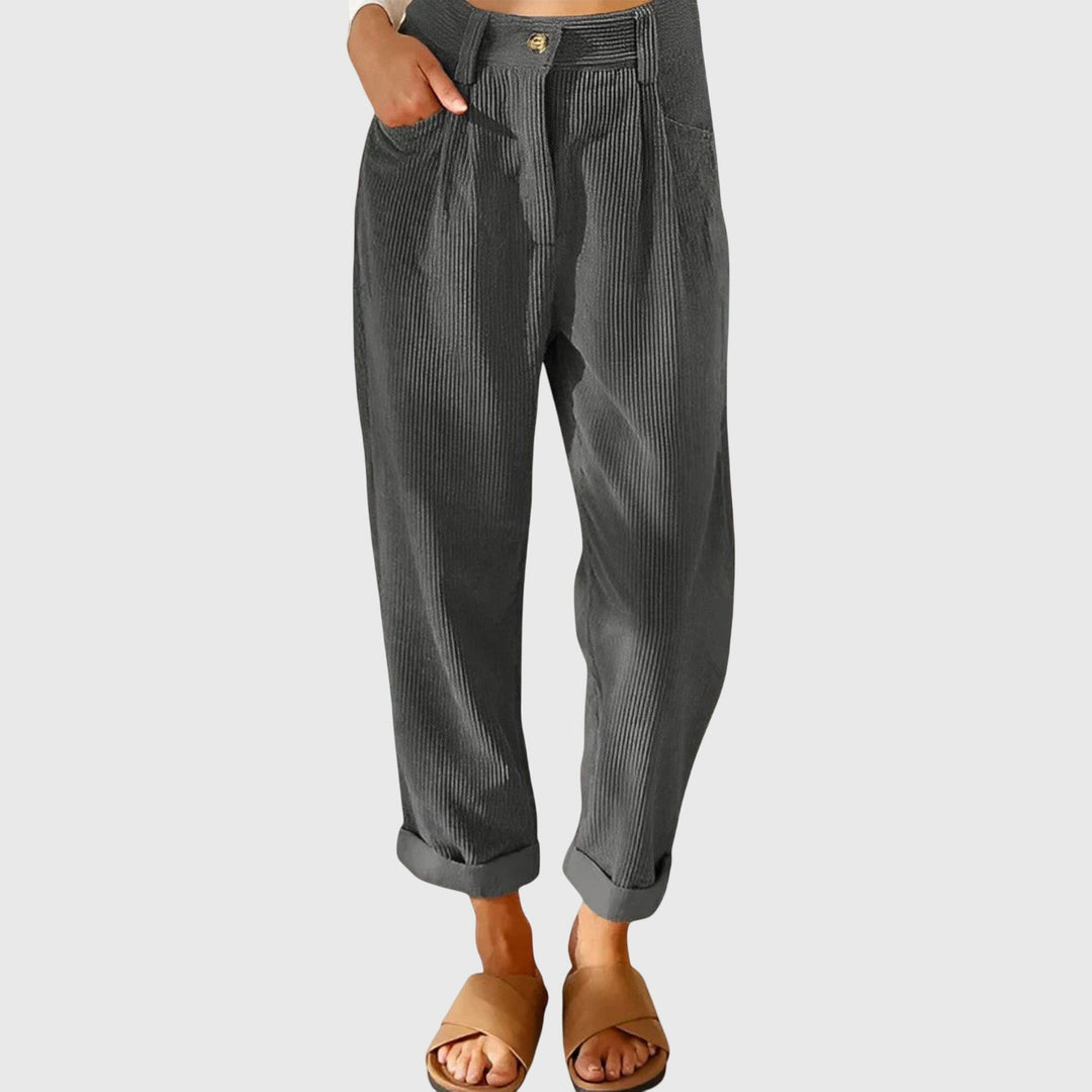 Women's Cord Modern Pants - Everyday Versatile Style