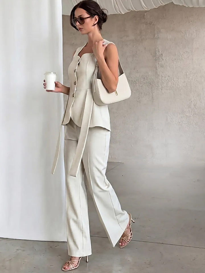 French Tailored Vest + Trousers Set