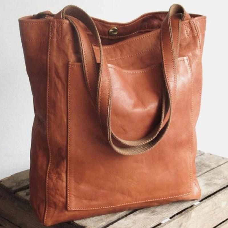 Women's Classic Leather Bag – Spacious & Lightweight
