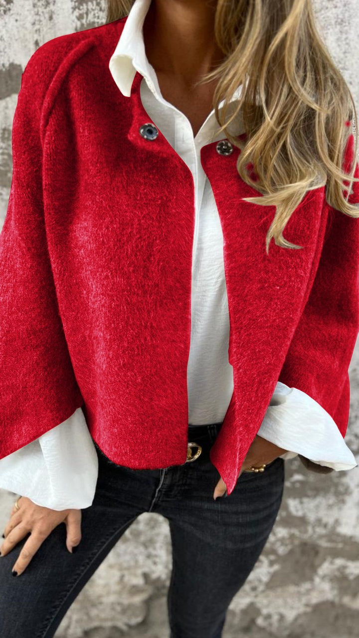 Women's Wool Coat - Classic Single-Breasted Elegance