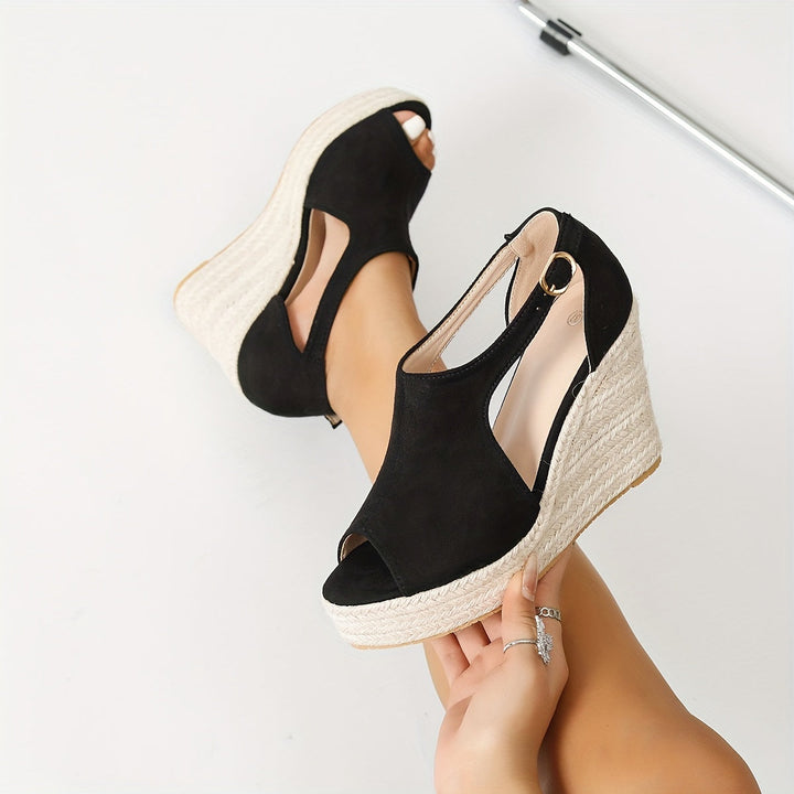 Women's Leather Heeled Sandals - Elegant Summer Style