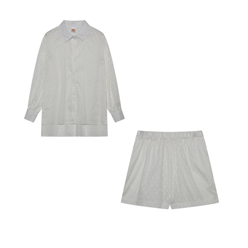 Women's Breezy Shirt and Shorts Set - Effortless Everyday Elegance