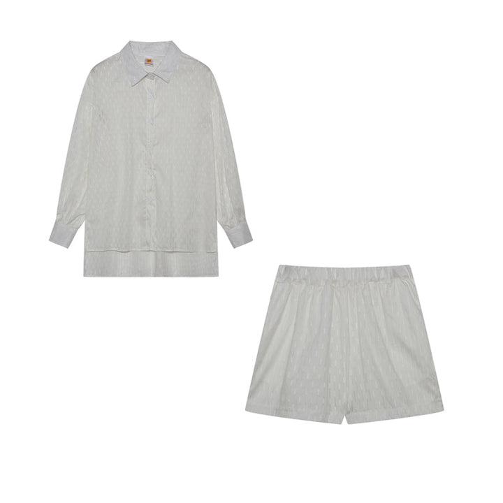 Women's Breezy Shirt and Shorts Set - Effortless Everyday Elegance