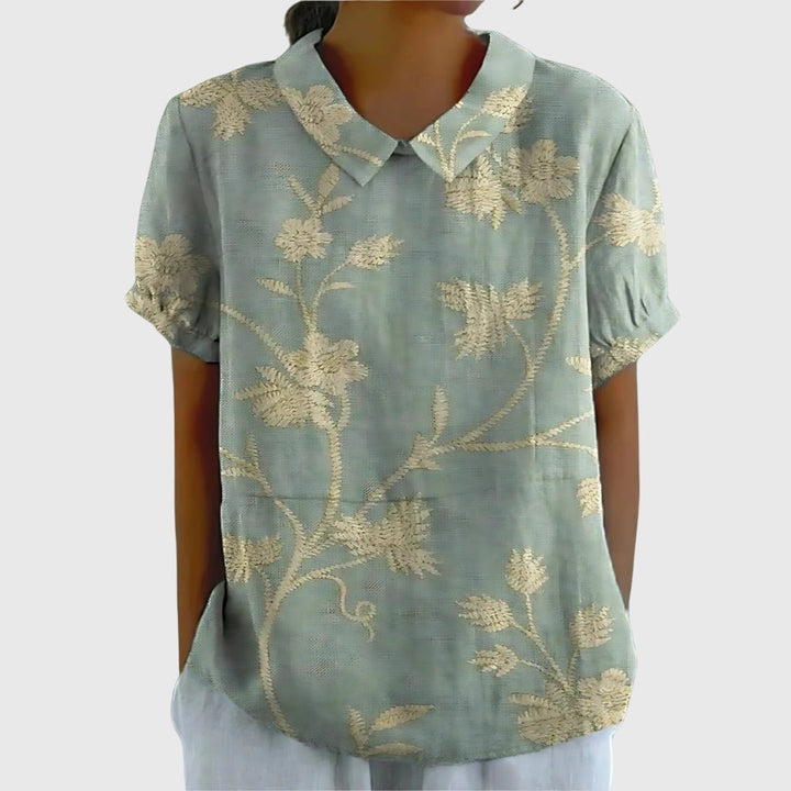 Women's Floral Blouse - Effortless Everyday Elegance for Any Occasion