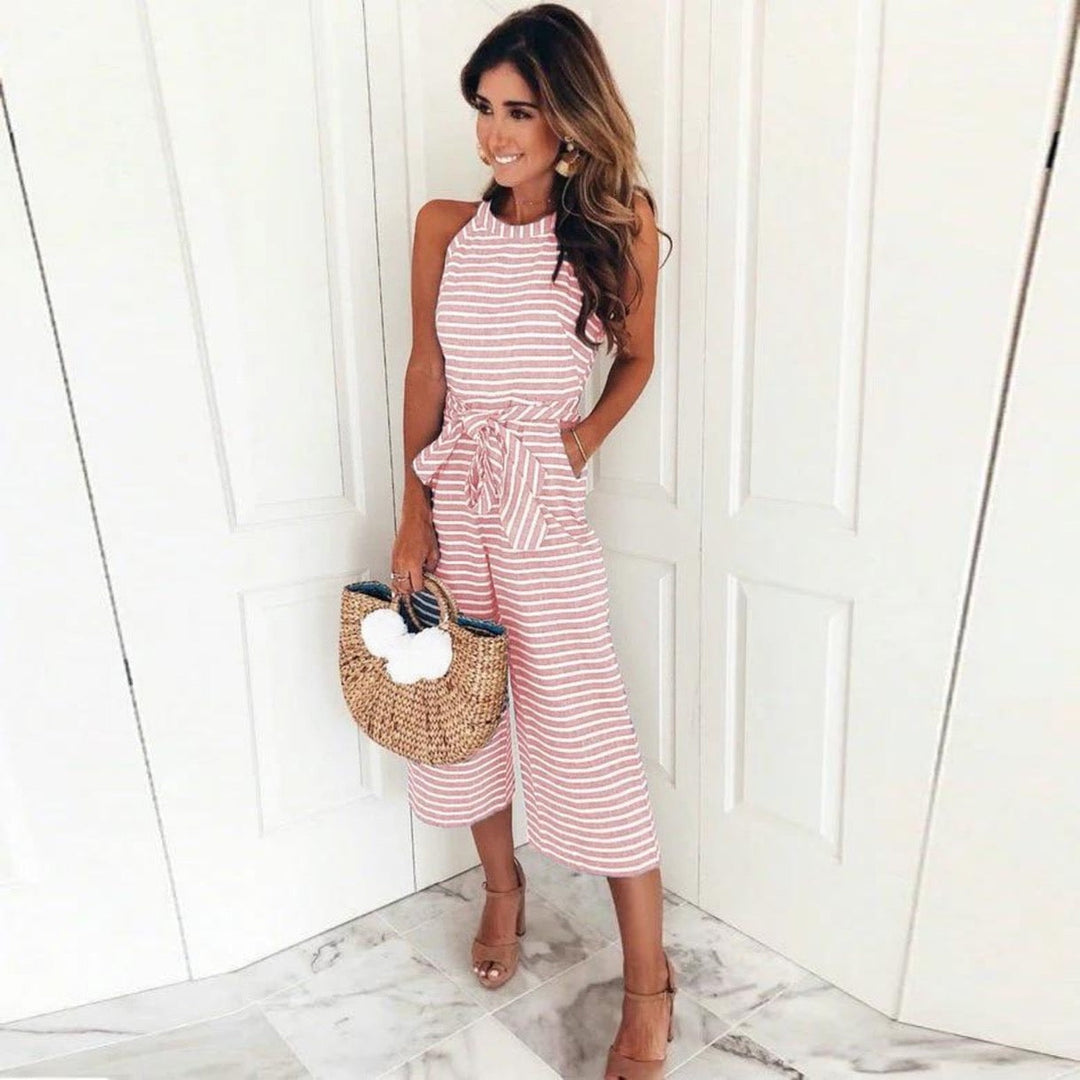 Women's Striped Jumpsuit – Effortless Everyday Elegance