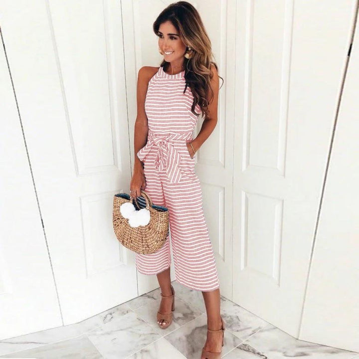Women's Striped Jumpsuit – Effortless Everyday Elegance