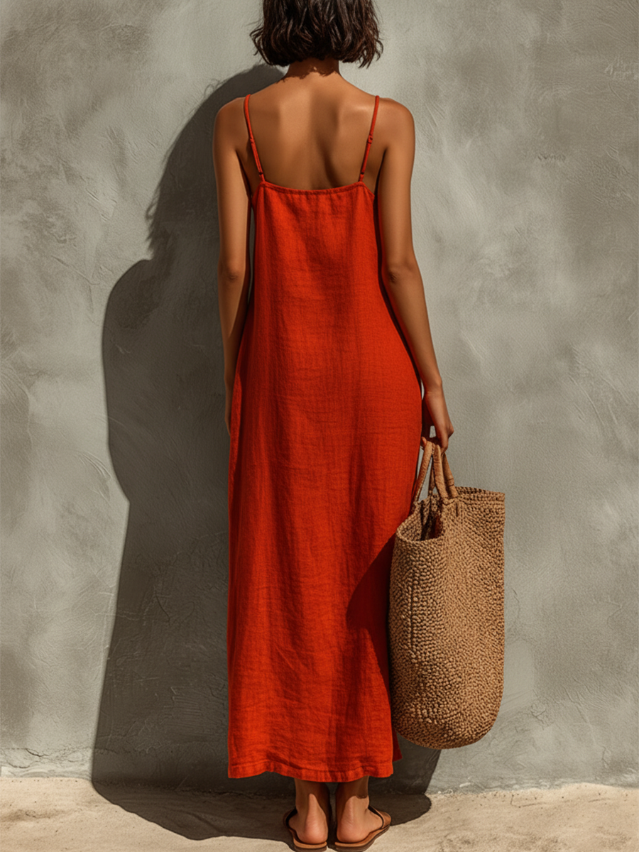 Women's Elegant Dress - Effortless Vacation & Resort Style