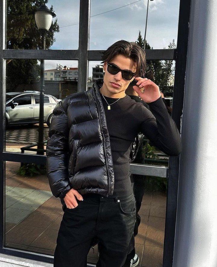 Men's Duck Down Puffer Jacket - Reliable Winter Warmth