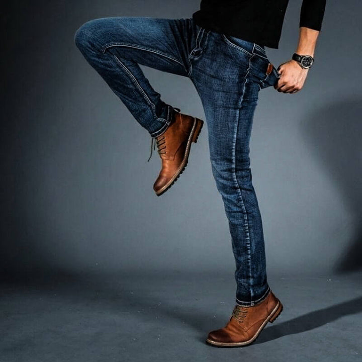 Men's Stretch Denim Jeans – Organic Cotton Slim Everyday Fit