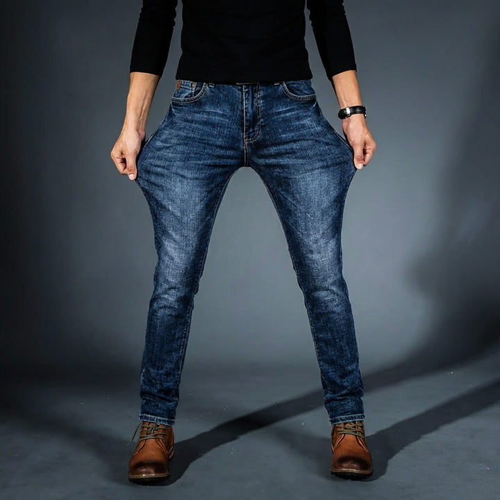 Men's Stretch Denim Jeans – Organic Cotton Slim Everyday Fit