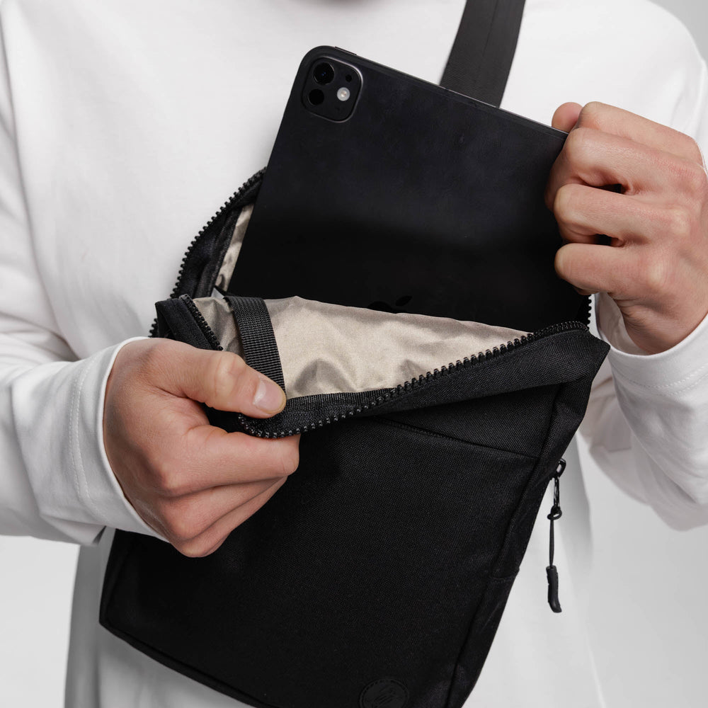 Sac Bandoulière Anti-Vol — Câble acier & poches sécurisées