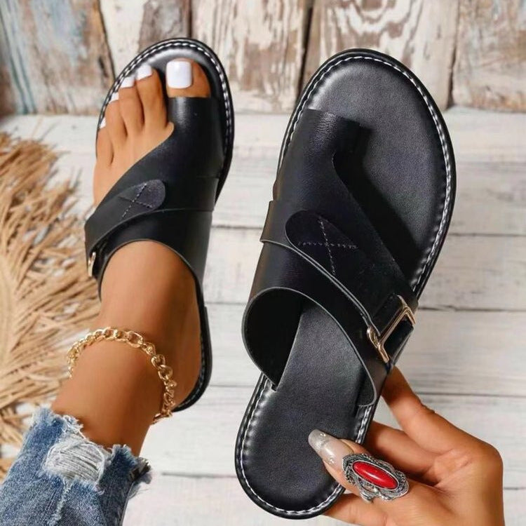 Women's Premium Leather Orthopedic Sandals - All-Day Comfort