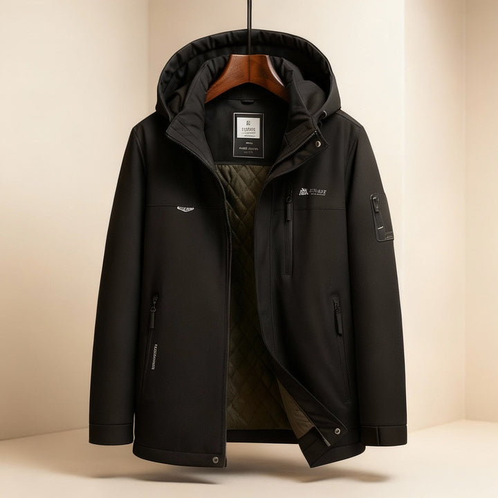 Men's Down Parka – Insulated Hooded Winter Coat