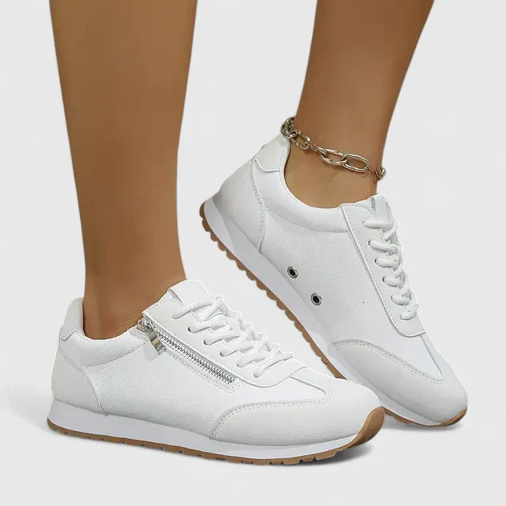 Women's Casual Lace-Up Sneakers - Everyday Comfort