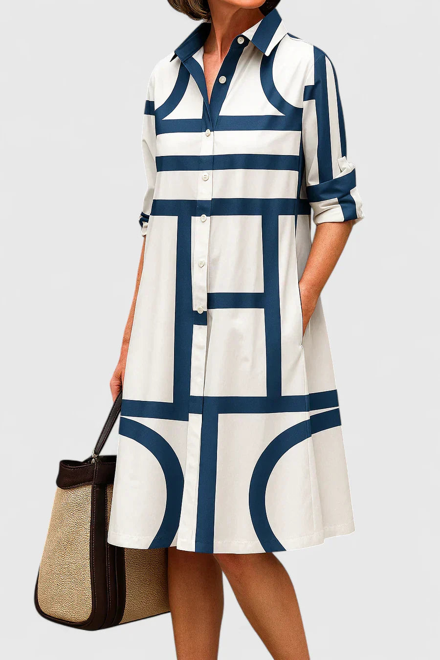 Women's Skarlette Elegant Midi Dress - Day-to-Night