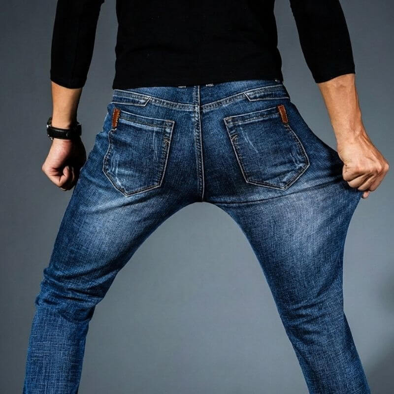 Men's Stretch Denim Jeans – Organic Cotton Slim Everyday Fit