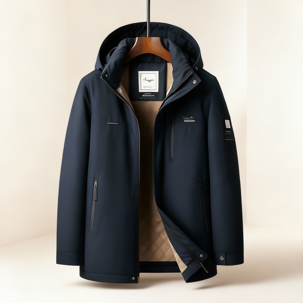 Men's Down Parka – Insulated Hooded Winter Coat