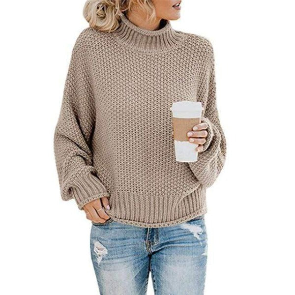 Women's Relaxed Chic Knit Sweater - Cozy Comfort for Chilly Days