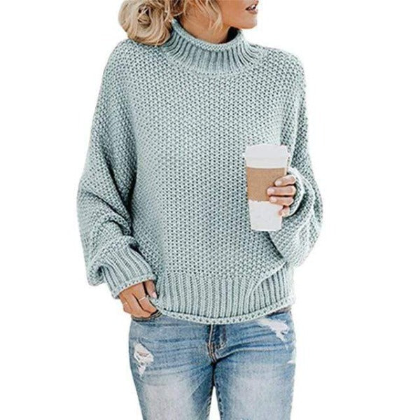 Women's Relaxed Chic Knit Sweater - Cozy Comfort for Chilly Days