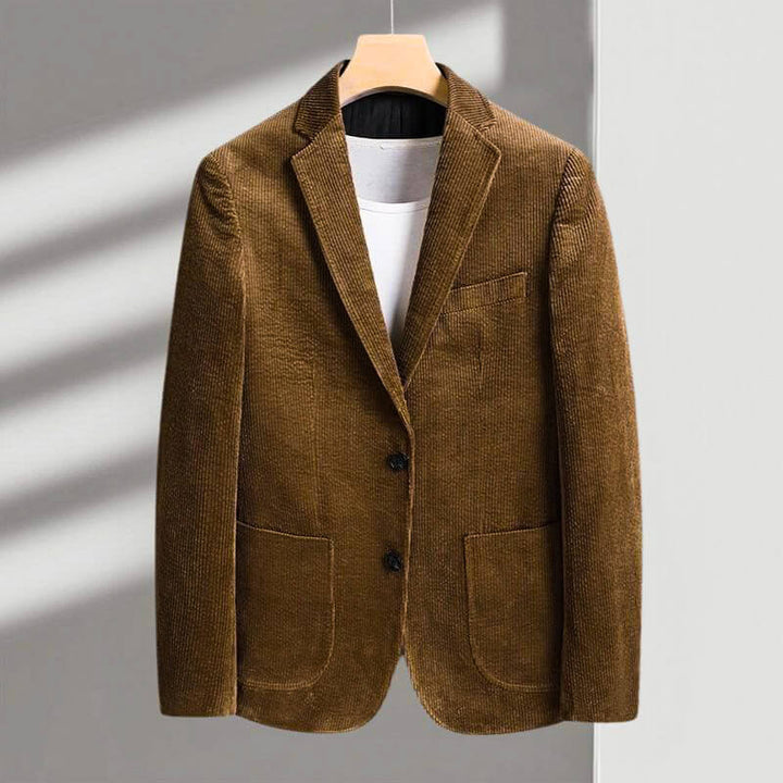 Men's Corduroy Blazer – Smart Casual Tailored Sport Coat