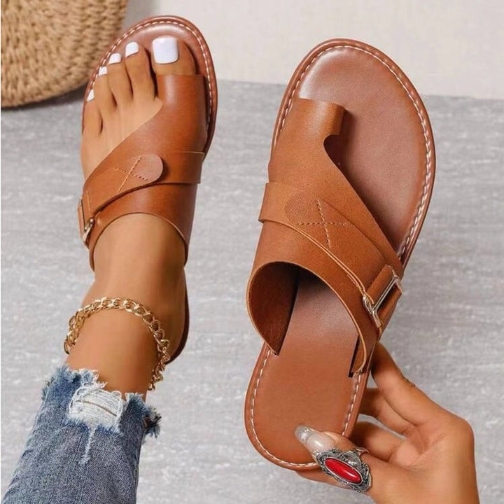 Women's Premium Leather Orthopedic Sandals - All-Day Comfort