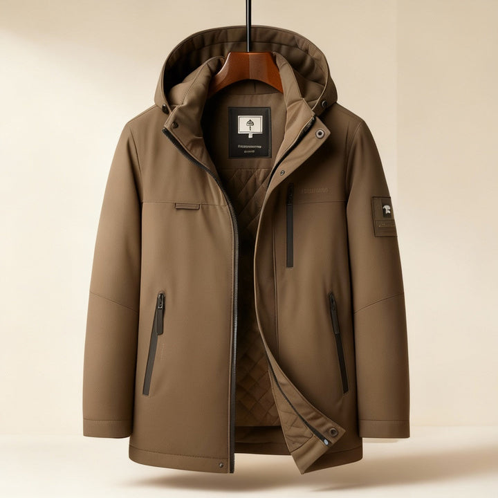 Men's Down Parka – Insulated Hooded Winter Coat