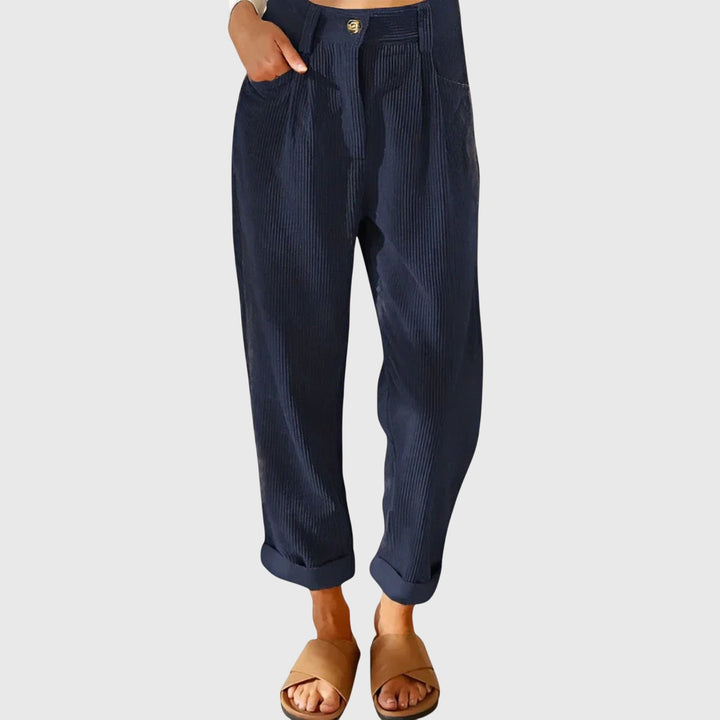 Women's Cord Modern Pants - Everyday Versatile Style
