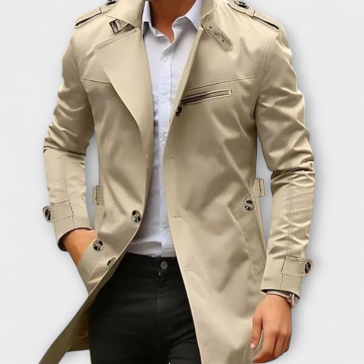 Men's Handmade Raincoat - Elegant & Weather-Resistant for Daily Wear