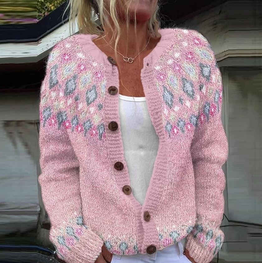 Women's Cozy Knit Button-Down Cardigan - Effortless Layer