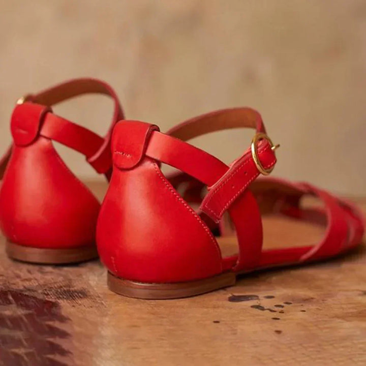 Women's Strappy Flat Sandals - Effortless Warm Weather Style