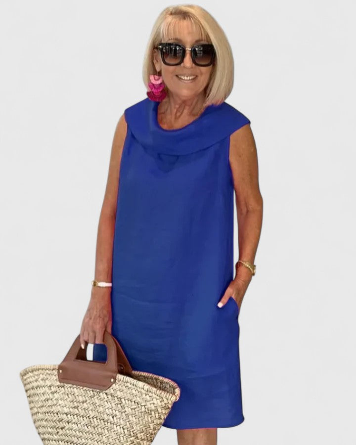 Women's Kim Straight Cut Dress - Elegant Everyday Layer-Friendly Style