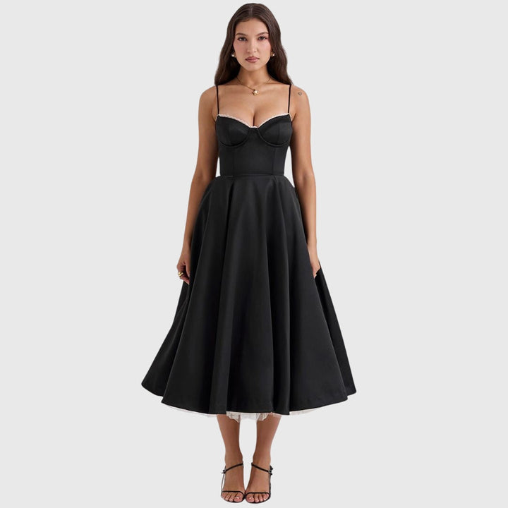 Women's Maxi Dress with Pockets - Elegant for Special Occasions