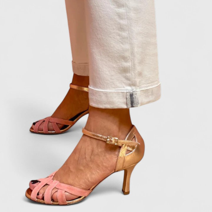 Women's Madeline Strappy Heeled Sandals - Elegant & Secure