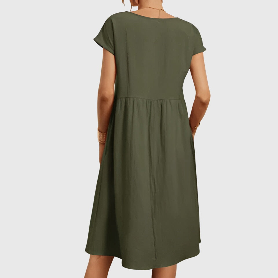 Women's Mirabel Elegant Spring Dress - Effortless Day to Night