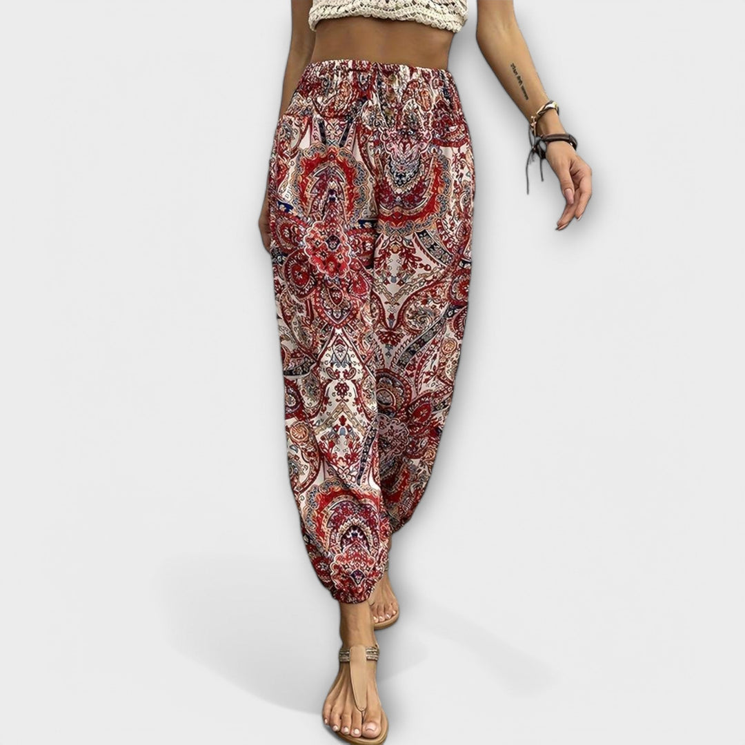 Women's Scarlett Ethnic Graphic Pants - Everyday Comfort & Style