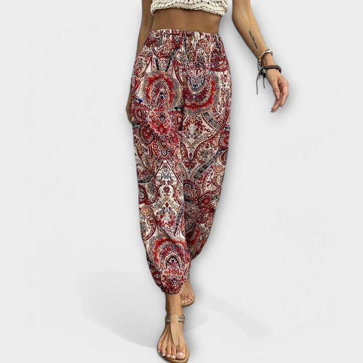 Women's Scarlett Ethnic Graphic Pants - Everyday Comfort & Style