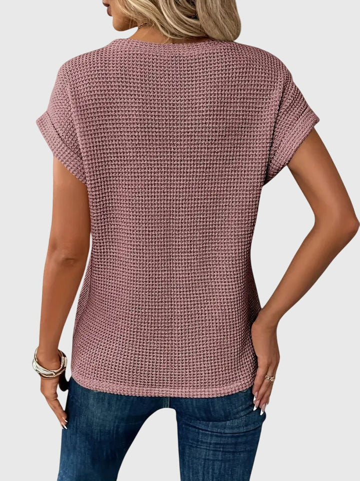 Women's Classic Crew Neck Blouse - Timeless and Versatile