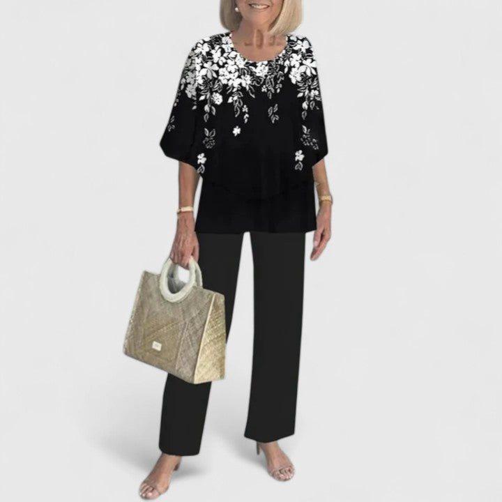 Women's Sophisticated Two-Piece Set - Effortless Elegance