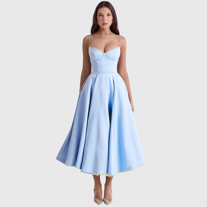 Women's Maxi Dress with Pockets - Elegant for Special Occasions