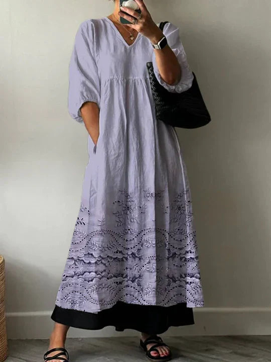 Women's Kelsey Elegant Printed Dress - Summer Boho Style