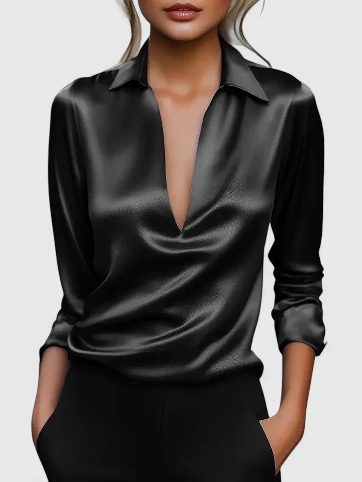 Women's Calvina Sophisticated Blouse - Versatile & Elegant